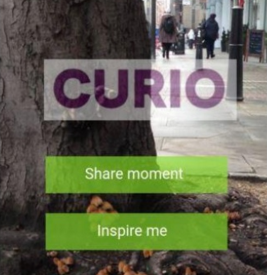 Idea: Curio.&nbsp;A photo sharing app enabling strangers to exchange a photo of nature along with a feeling.