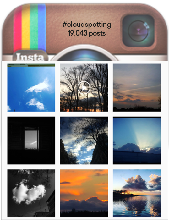 Inspiration: Most #cloudspotting posts appreciating beautiful sky-scapes and sunsets rather than noting any particular weather patterns.&nbsp;